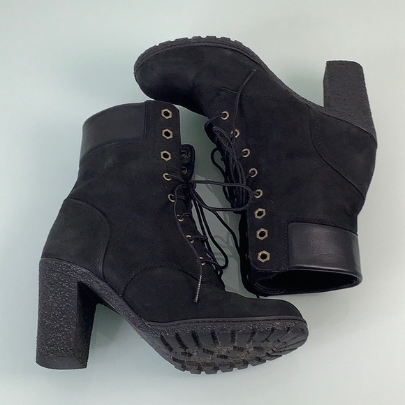 Timberland Glancy Leather 6” lace up 8 eyelets ankle boots size 6.5 EUC - Picture 10 of 16